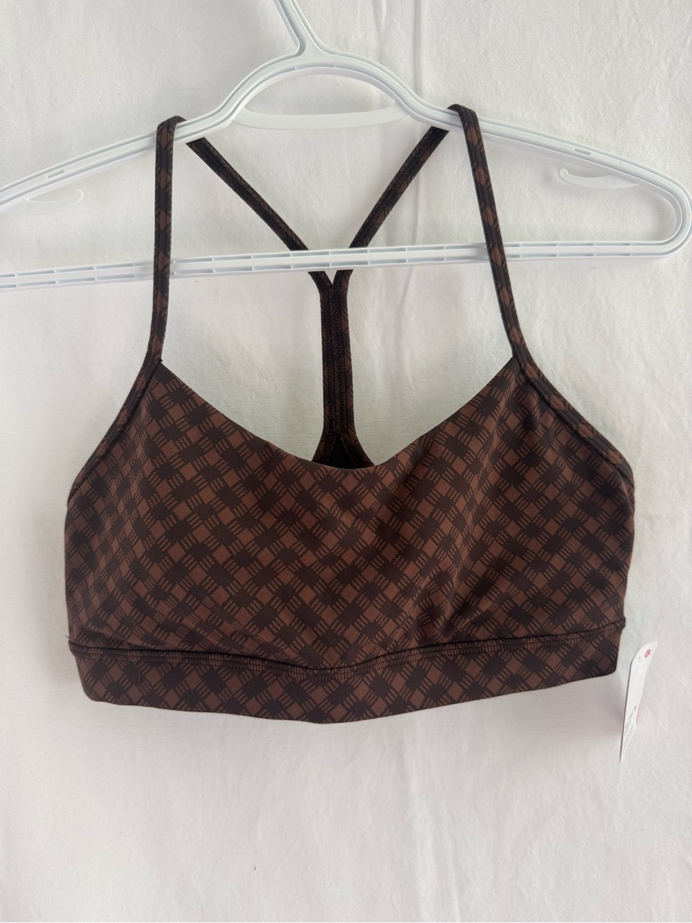 NWT Lululemon Flow Y Bra Nulu Light Supported Jacquard - Size 10 A-C Cup